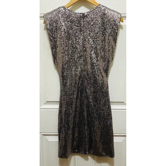 ASTR The Label Silver Sequin Mini Dress Women's Size S - Picture 5 of 5